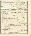 Frachtbrief des Österr.-Ungarischen Lloyd vom 1. März 1881, Transport von 63 Sack Mehl von Triest nach Alexandria (190 × 200 mm)