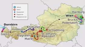 Karte 63. Österreich-Rundfahrt 2011