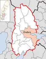 Lage der Gemeinde Örebro