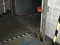 aufgelegt auf dem Auflieger