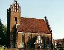 Die Dorfkirche in Łabędnik/(Groß Schwansfeld)