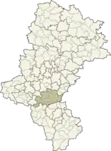 Lage des Powiat Pszczyński