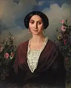 Frauenporträt, 1853; Nationales Kunstmuseum der Ukraine