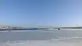 Blick auf die Russki-Brücke über den Östlichen Bosporus