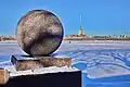 Granitkugel,  Wassiljewski-Insel, St. Petersburg