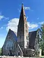 Evangelische Maria-Magdalena-Kirche in Primorsk, Architekt Josef Stenbäck, erbaut von 1902 bis 1904 im Stil der finnischen Nationalromantik