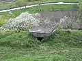 MG-Nest Typ "Barbet" №380 in alten Wallanlage. Denkmal der Geschichte und Technik