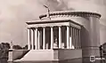 Moskauer Pantheon auf den Leninbergen (Wettbewerbsmodell, 1954 mit Soja Brod, eingestelltes Projekt)