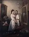 Selbstporträt mit einem Modell