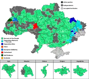 Ergebnisse in den Direktwahlkreisen (gewonnene Wahlkreise)