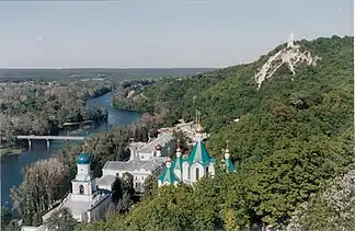 Donezrücken: Kloster Swjatohirsk und Donez