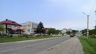 Durchgangsstraße des Ortes (Leninstraße)