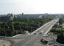 neue Spannbetonbrücke über den Pregel ersetzt Grüne Brücke und Krämerbrücke