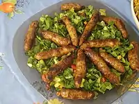 Serviervariante Merguez