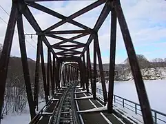 Brücke über den Yūbari-gawa