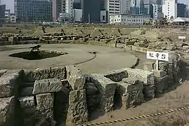 Fundament einer ehemaligen Drehscheibe (1993)