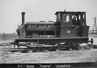Dampflok 'Canopus' als RAF Nr. 7