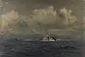 Konvoi im Mondlicht mit Dazzle Camouflage (Norman Wilkinson, 1918)