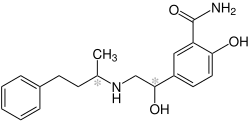 Strukturformel von Labetalol
