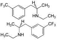Strukturformel von Fenfluramin