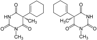 Struktur von (±)-Hexobarbital