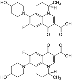 Strukturformel von Nadifloxacin