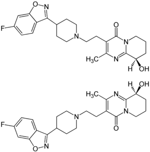 Strukturformel von Paliperidon