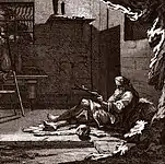 Michael Heinrich Rentz: „Hl. Gregorius von Natianz“, Illustration aus „Das Buch der Eremiten“ (1730–1732)