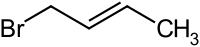 Strukturformel von Crotylbromid