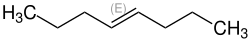 Strukturformel von trans-4-Octen