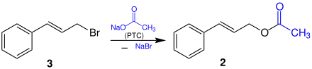 Phasentransferkatalysierte Synthese von Essigsäurezimtester