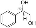 Strukturformel von (R)-1-Phenyl-1,2-ethandiol