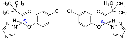 Die Enantiomeren (R)- und  (S)-Triadimefon