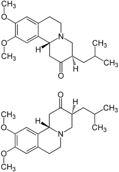 Strukturformel von Tetrabenazin