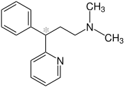 Strukturformel von Pheniramin