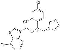 Strukturformel von Sertaconazol