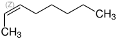 Strukturformel von cis-2-Octen