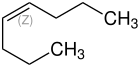 Strukturformel von cis-4-Octen