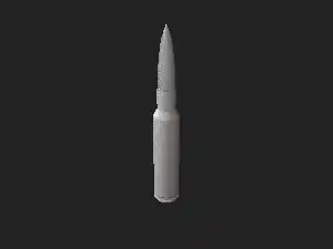3D-Modell der .460 Steyr Patrone