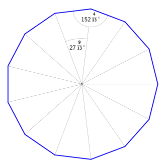 Regelmäßiges Dreizehneck