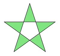 Sternpolygon 
  
    
      
        
          {
          
            5
            
              /
            
            2
          
          }
        
        ,
        
        
          {
          
            5
            
              /
            
            3
          
          }
        
      
    
    {\displaystyle \left\{5/2\right\},\;\left\{5/3\right\}}