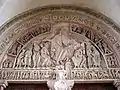 Tympanon der Abteikirche von Vezelay, um 1120–1130.