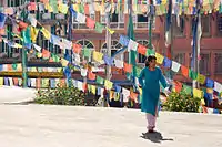 In Bodnath, Kathmandu (Nepal)
