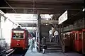 Elektrischer Stadtbahnbetrieb mit einem N1/n2-Zug, aufgenommen 1978 während dem U-Bahn-Umbau