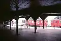 Zugang zum Abfahrtsbahnsteig der Stadtbahn, Jänner 1979