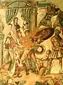Mosaik mit der Entdeckung des Achilles.