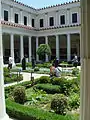 Kleines Peristyl im Getty-Museum, rekonstruiert nach dem Vorbild der Villa dei Papiri bei Herculaneum