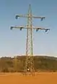 Abspannmast der Anlage 0704 mit fehlender Stromschlaufe