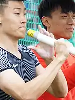 Huang Bokai (links) kam auf den ten Platz
