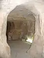 Die erste Gangkammer von der zweiten Gangkammer aus gesehen